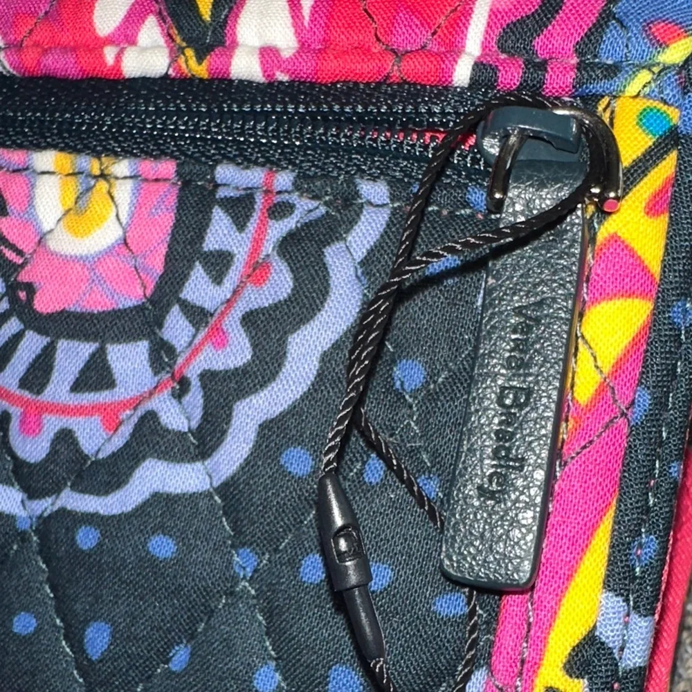 Vera Bradley Twilight Paisley Pattern Euro Folding Wallet Designer NWOT
